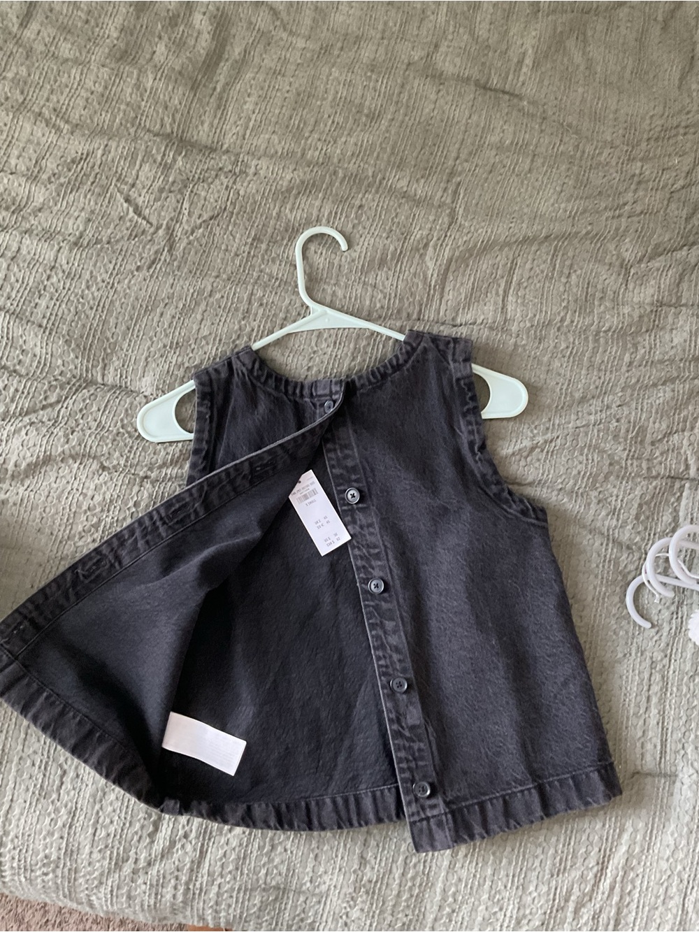 Abercrombie black denim shell top— xsmall - Picture 3 of 4